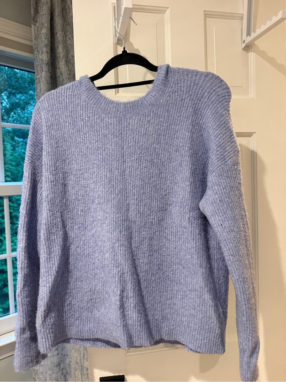 J.Crew Crewneck sweater in extra-soft yarn Purple Size Small
